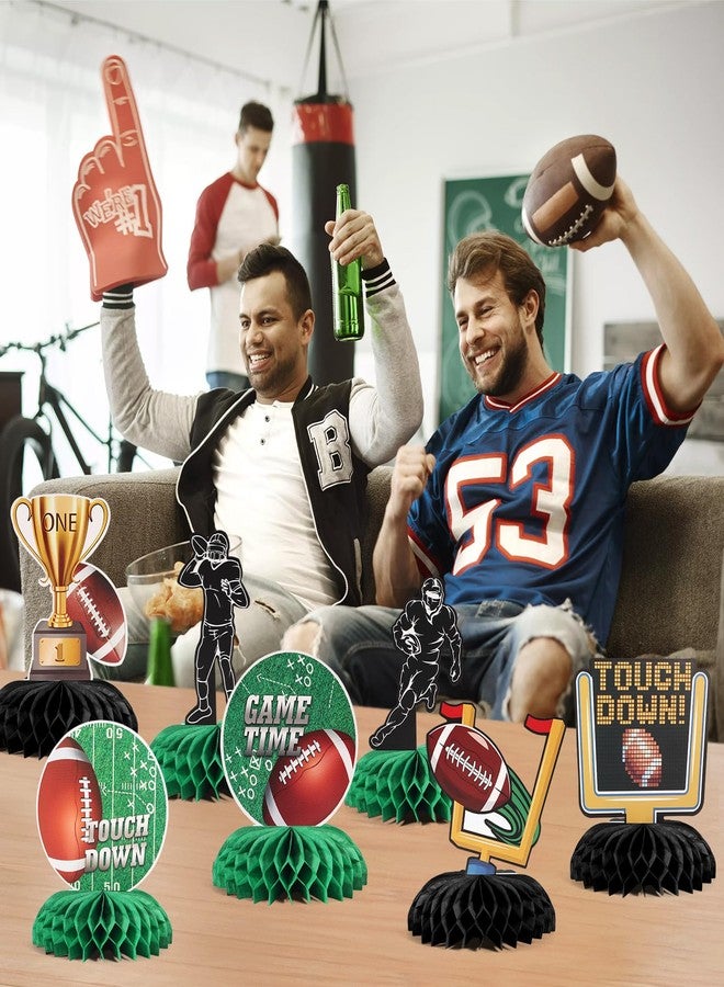 EPDPLAY 10PCS Football Party Decorations Football Table Centerpiece Football Honeycomb Centerpieces Table Toppers for Football Birthday Party Football Gameday Tailgate Party Supplies - Image 5